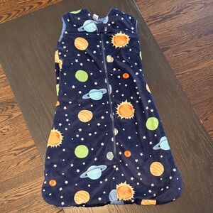 Kids Space-Themed Pajamas - Navy with Planets